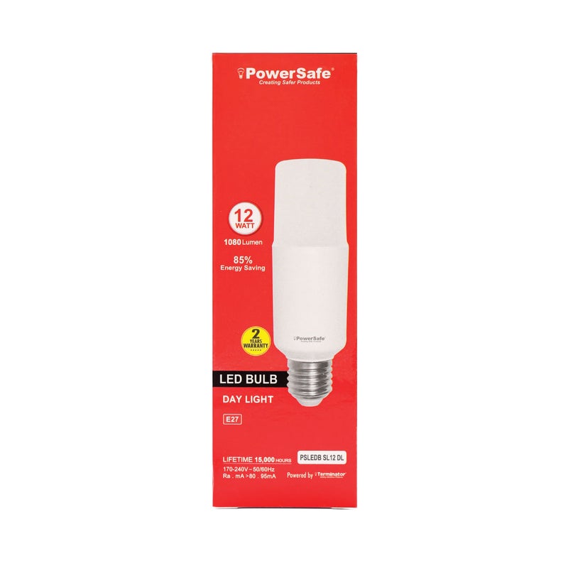Terminator PowerSafe LED Stick Bulb 12W Daylight E27, 1080 Lumen, 6500K, 85% Energy Saving, 15,000 Hours Lifespan, with Surge Protection, ESMA Approved - Image 2