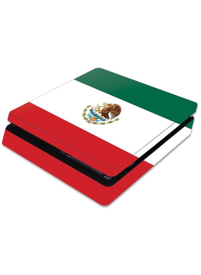 MIGHTY SKINS MightySkins Skin Compatible with Sony PS4 Slim Console - Mexican Flag | Protective, Durable, and Unique Vinyl Decal wrap Cover | Easy to Apply, Remove, and Change Styles | Made in The USA - Image 1