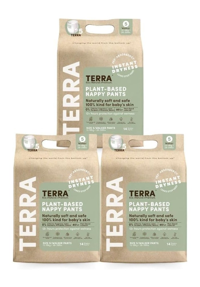 Terra Plant-Based Nappy Pants Size 5 - Image 1