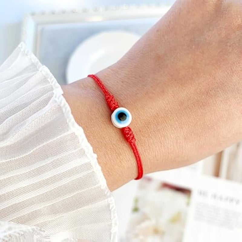 Arabest Evil Eye Bracelets for Women Mens Red String mal de ojo Evil Eye Anklet Rope Knot Strand Bracelet Protection Jewelry - Image 3