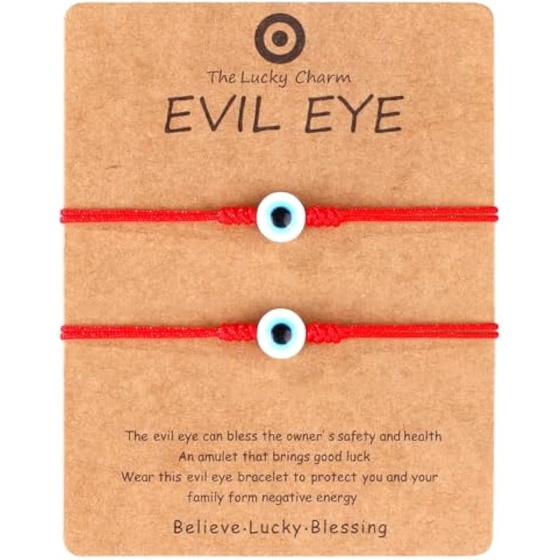 Arabest Evil Eye Bracelets for Women Mens Red String mal de ojo Evil Eye Anklet Rope Knot Strand Bracelet Protection Jewelry - Image 1