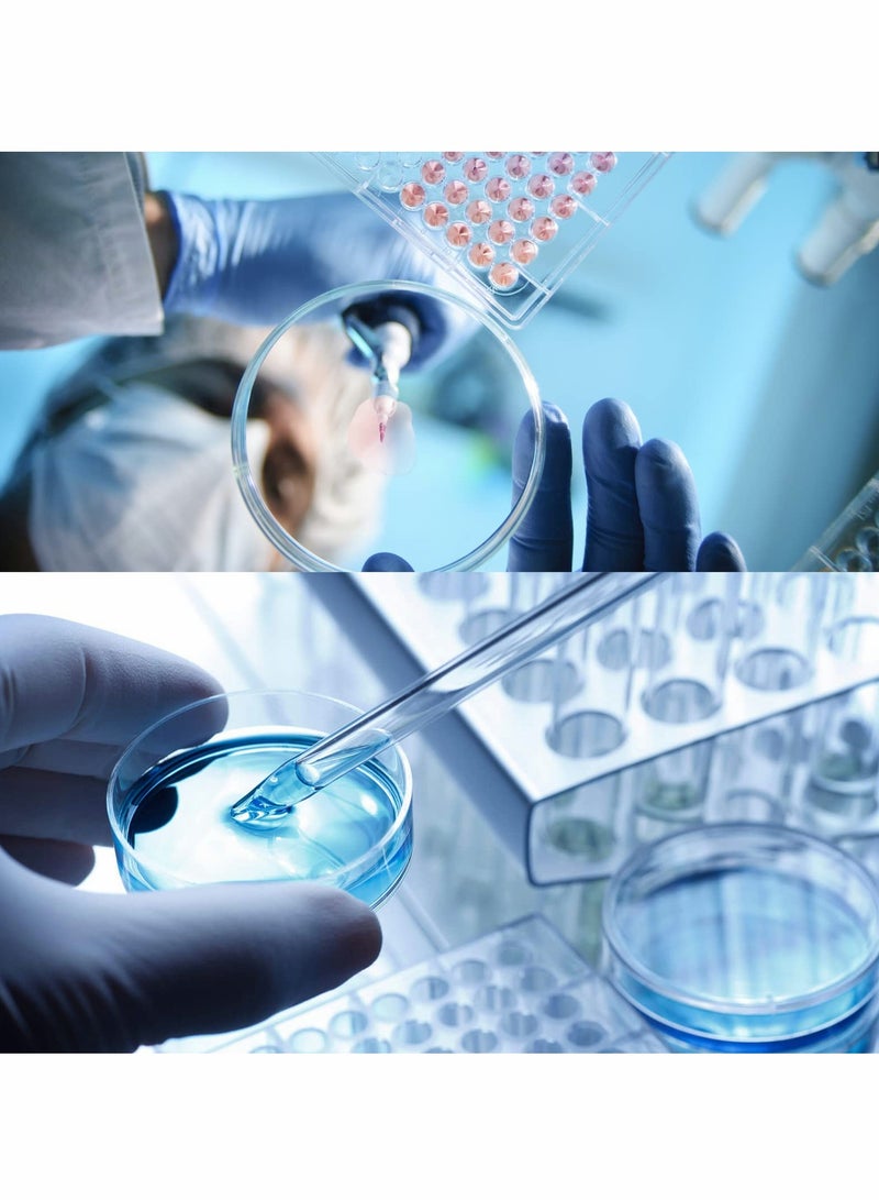 Excefore أطباق بتري بلاستيكية معقمة بغطاء، قطر 90 مم × عمق 15 مم، طبق بتري للمختبر للتحليل المعملي، والمشاريع المدرسية، وعينات الدم، والبكتيريا، وزراعة النباتات والبذور، طبق بتري لزراعة الخلايا، عبوة من 20 طبق بتري - Image 3