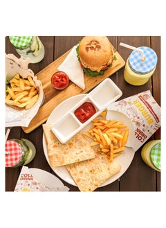 SYOSI 100PCS French Fry Box, French Fries Holder Cardboard, French Fry Cups Paper, Burger Container, Snack Bags, Clear Pattern Stand Packaging, Fast food Takeout for Party Charcuterie Home  - Image 5