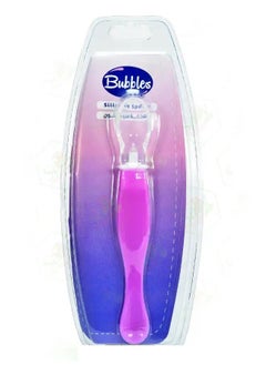 Bubbles Bubbles Silicone Spoon for Kids-Pink  - Image 1