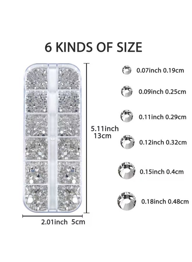 طقم أحجار تزيين الأظافر (Rhinestones) مع ملقط وقلم احترافي - إكسسوارات مانيكير فاخرة - Image 4