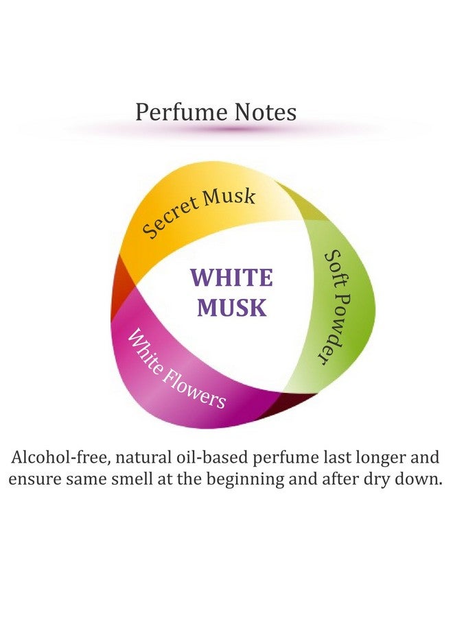 Zoha Zoha White Musk Oil Perfume for Women & Men, Roll On Perfume Oil and Musk Perfume Spray, Alcohol Free Skin Moisturizing Musk Oil Perfume  - Image 2