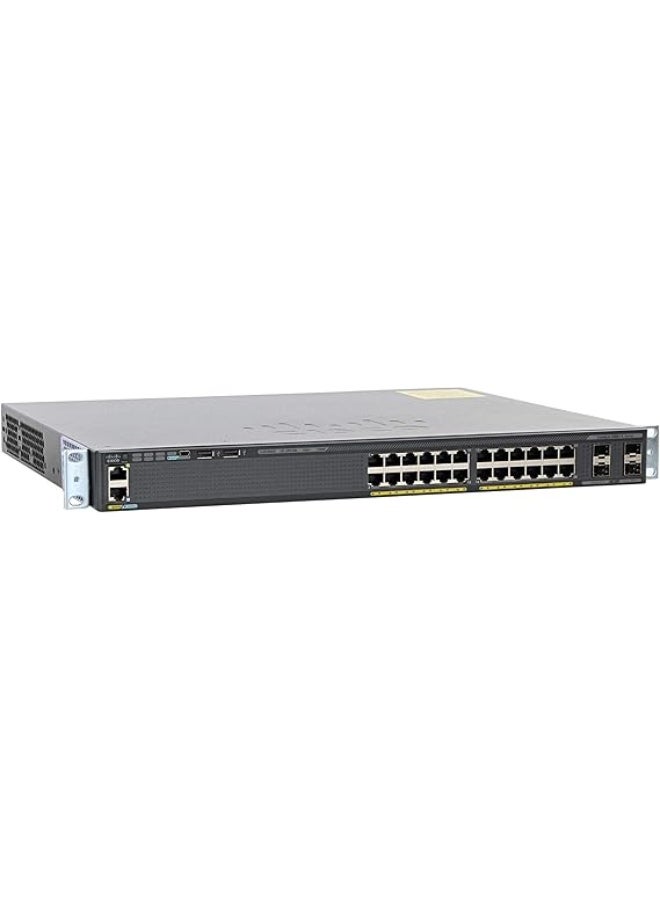 Cisco Systems Cisco Catalyst WS-C2960X-24PS-L 24 Port Ethernet Switch with 370 Watt PoE,Black - Image 1