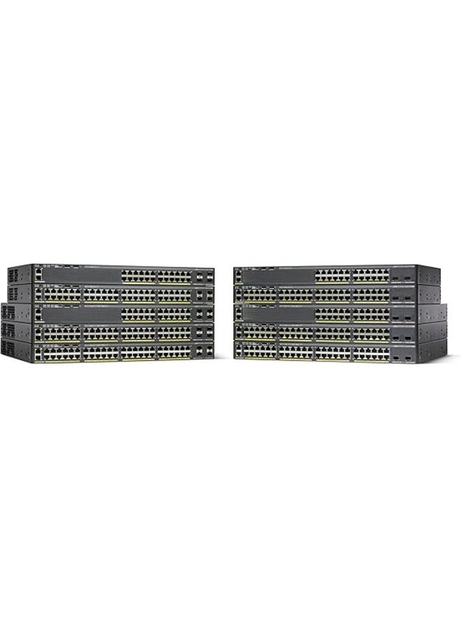 Cisco Systems Cisco Catalyst WS-C2960X-24PS-L 24 Port Ethernet Switch with 370 Watt PoE,Black - Image 2