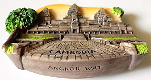WitnyStore Tiny 2⅞" Angkor Wat SIEM Reap Cambodia Magnet - Miniature Hand Made Resin 3D Asia Landmark Tourist Attractions Decorative Refrigerator Fridge Magnets Collectible Traveler Souvenirs Gifts - Image 2