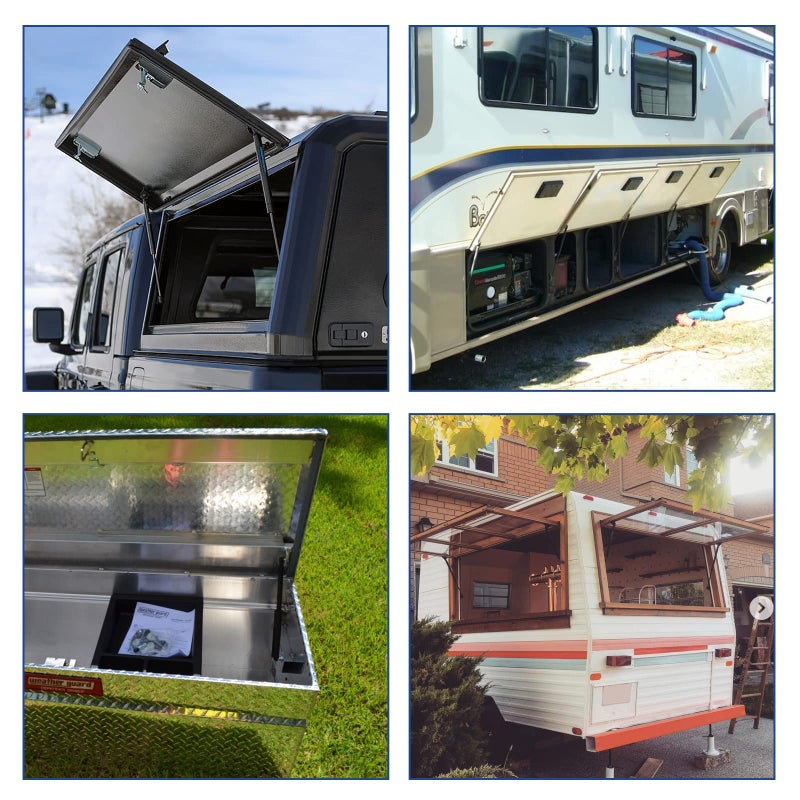 ARANA 4420 12 بوصة 30Lb/134N دعائم غاز، SX120PSS30 12" 30 رطل دعم ربيع صدمة غاز لرفع صندوق أدوات شاحنة غطاء خيمة نافذة جانبية غطاء شاحنة قمة قارب فتحة، 2 قطع ARANA - Image 4