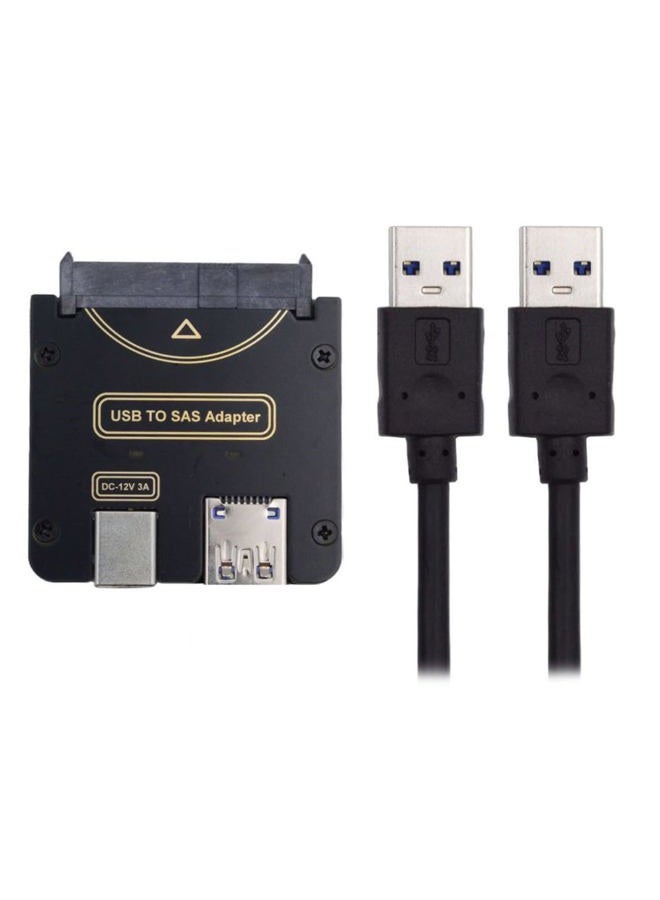 Xiwai SFF-8482 SAS 29Pin to 5Gbps USB 3.0 Hard Disk Drive Raid Adapter Card with Chipset and Power Port (Need 12V/3A Power Supply) - Image 1