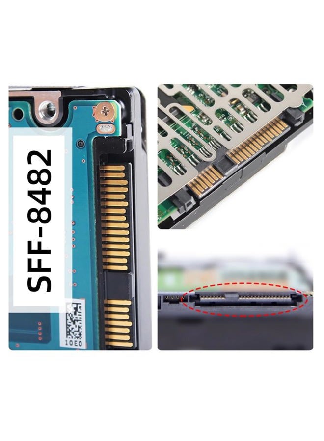 Xiwai SFF-8482 SAS 29Pin to 5Gbps USB 3.0 Hard Disk Drive Raid Adapter Card with Chipset and Power Port (Need 12V/3A Power Supply) - Image 4