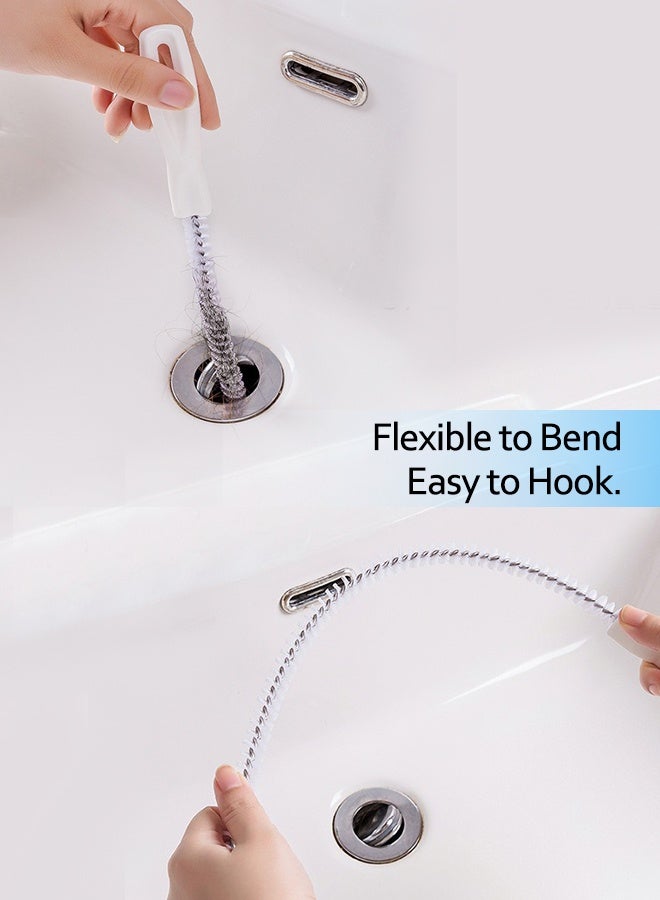 3PCS Drain Cleaning Strips, Spiral Pipe Hair Unclogger for Kitchen, Bathroom, Sewer, and Sink, Anti-Blockage Tool - Image 4