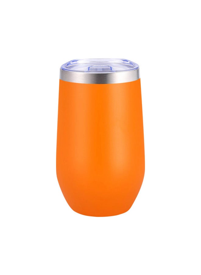 Hot Small-capacity 16oz Eggshell Cup 304 Stainless Steel Insulated Cup Double-layer Vacuum U-shaped Eggshell Insulated Cup
