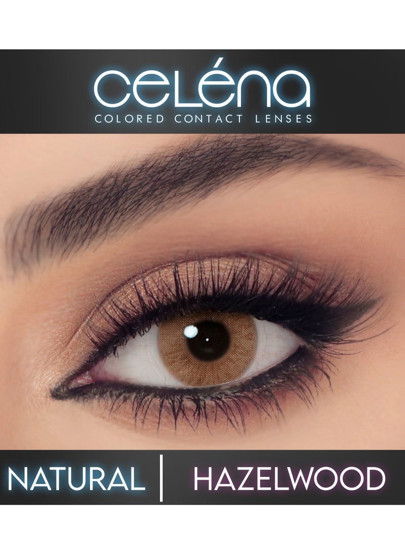 Celena - Celena Colored Contact Lenses,3 Months Use , Cosmetic-HazelWood - Image 1