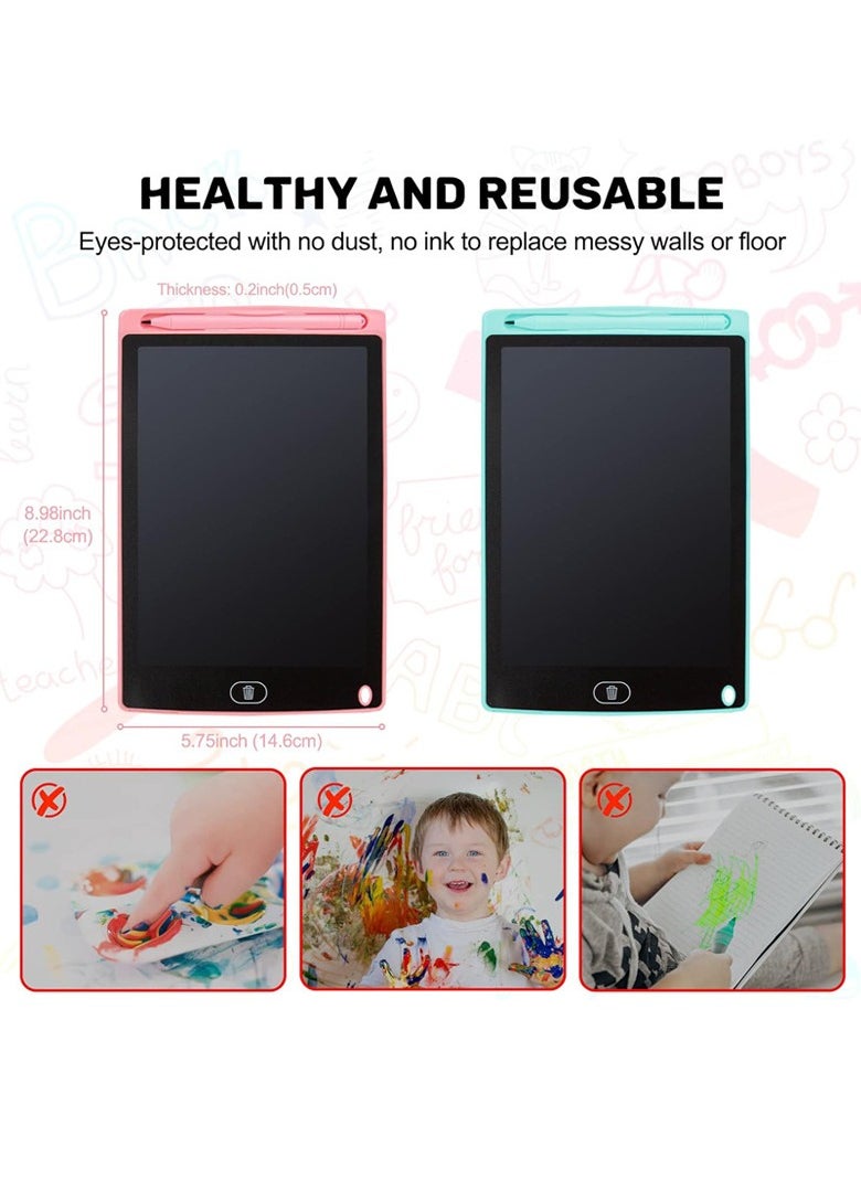 Generic 8.5-Inch Portable LCD Writing Tablet with Pen for Painting, Graffiti, Writing, Protects Kids' Eyes, Pink  - Image 4