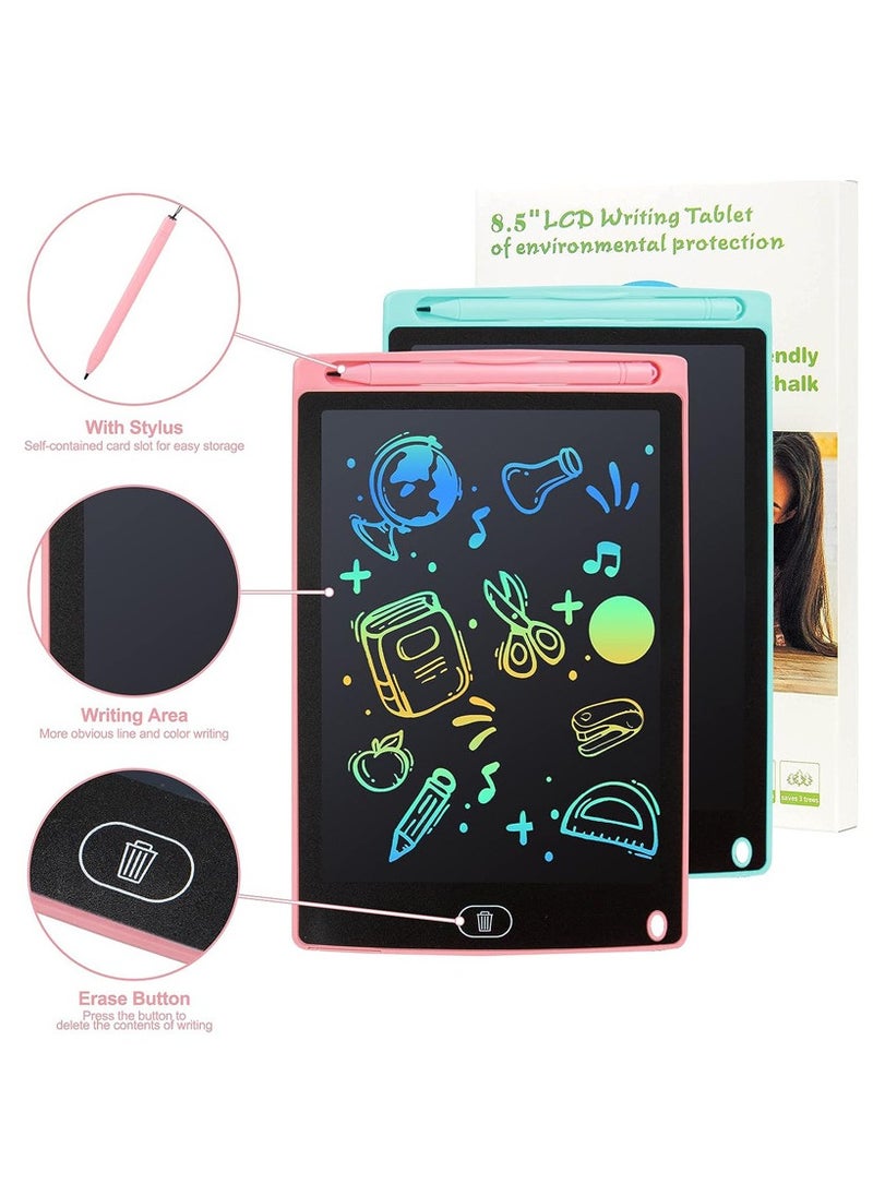 Generic 8.5-Inch Portable LCD Writing Tablet with Pen for Painting, Graffiti, Writing, Protects Kids' Eyes, Pink  - Image 3