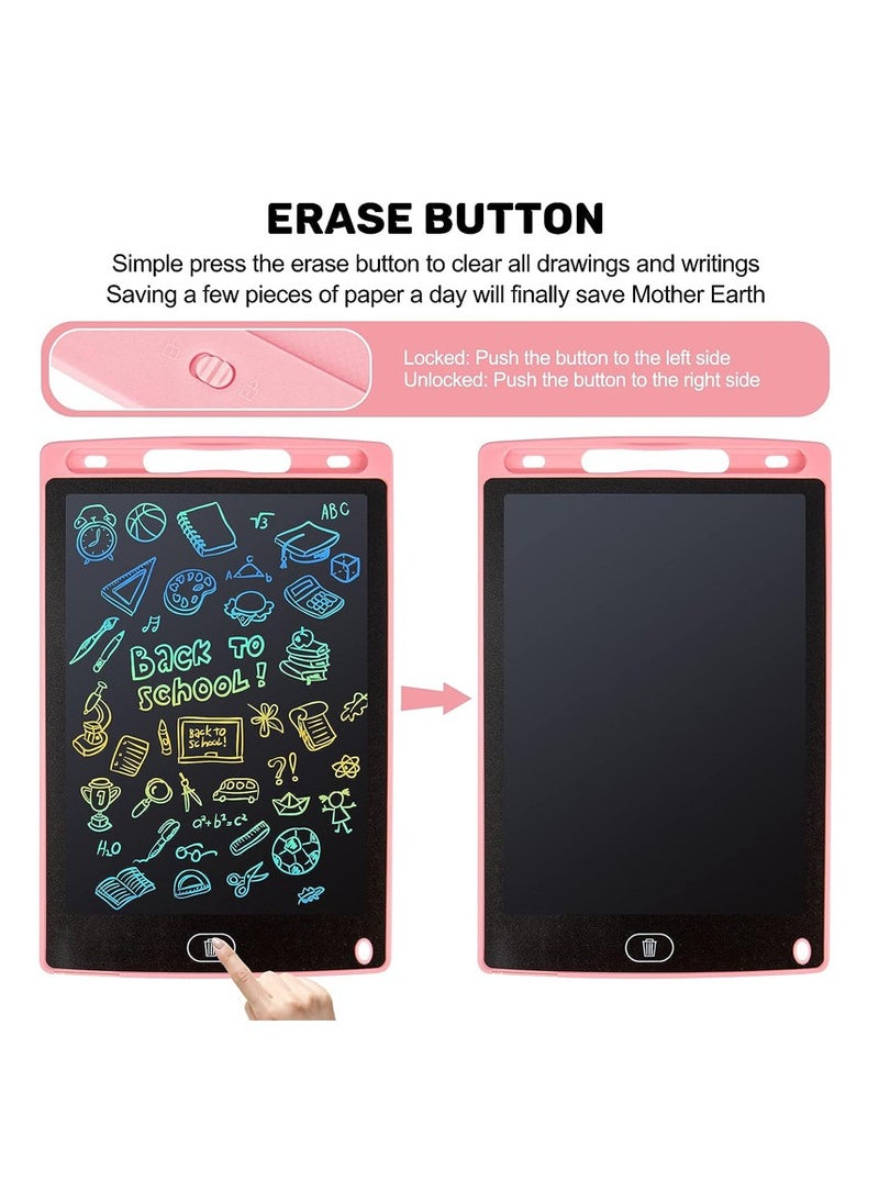 Generic 8.5-Inch Portable LCD Writing Tablet with Pen for Painting, Graffiti, Writing, Protects Kids' Eyes, Pink  - Image 2