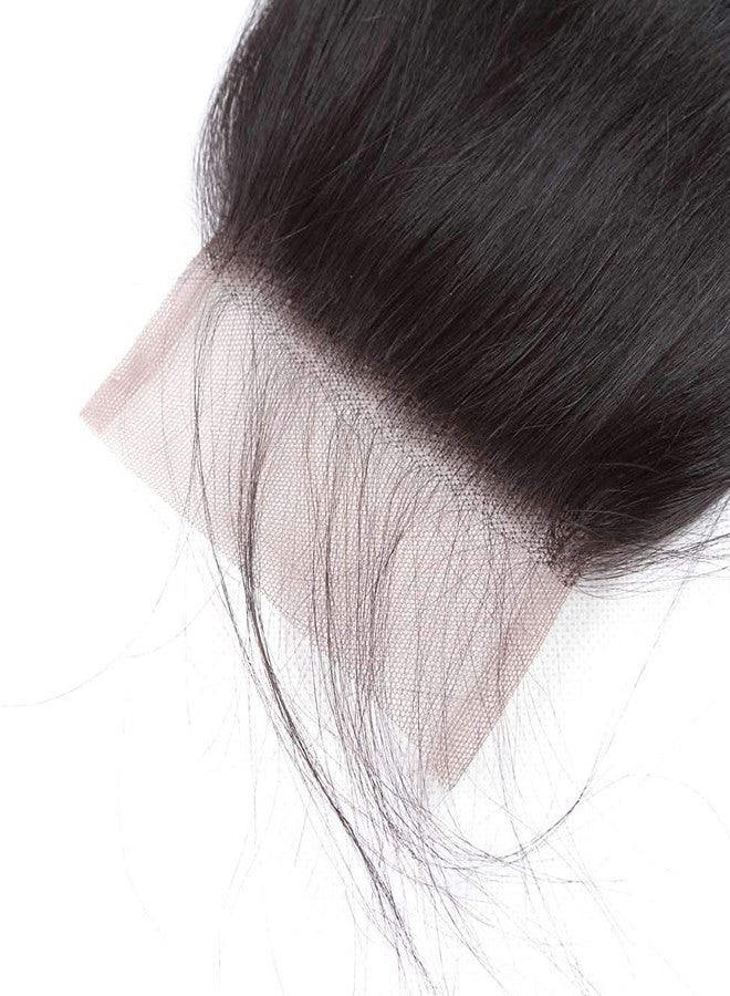 Tendresse Straight Closure 4X4 Lace Closure Brazilian 10A Virgin Human Hair Lace Closure with Baby Hair Natural Color(16 inch) - Image 5