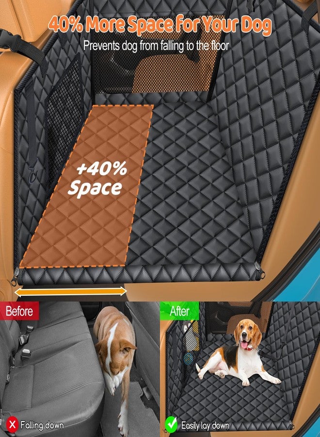 UR باور مقعد سيارة للكلاب من يو آر باور ذو قاعدة صلبة، مناسب للكلاب الكبيرة والمتوسطة، مزود بألواح صلبة ثلاثية الجوانب لتمديد مقعد السيارة الخلفي، وغطاء مقاوم للماء لمقعد السيارة الخلفي، وأرجوحة للكلاب مناسبة للسيارات والشاحنات وسيارات الدفع الرباعي، يتحمل وزنًا يصل إلى 200 رطل. - Image 4