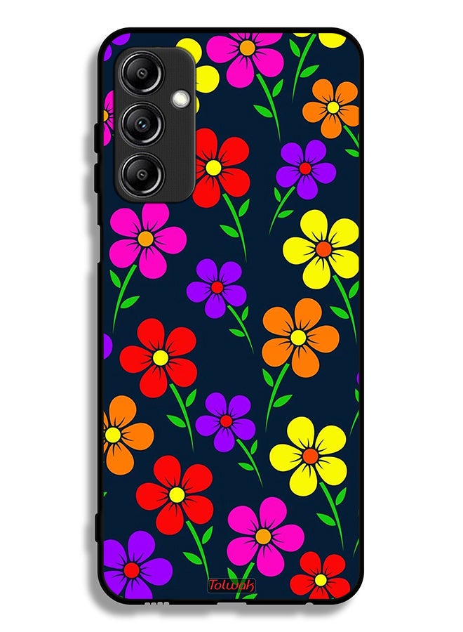 Tolwak Samsung Galaxy A24 4G Protective Case Cover Colorful Flowers - Image 1
