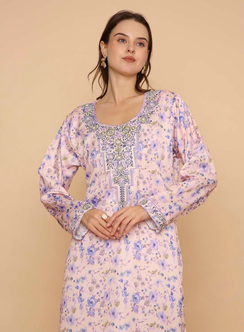 HANA & SARA Unique design womens long arabic kaftan jalabiya dress - Image 3