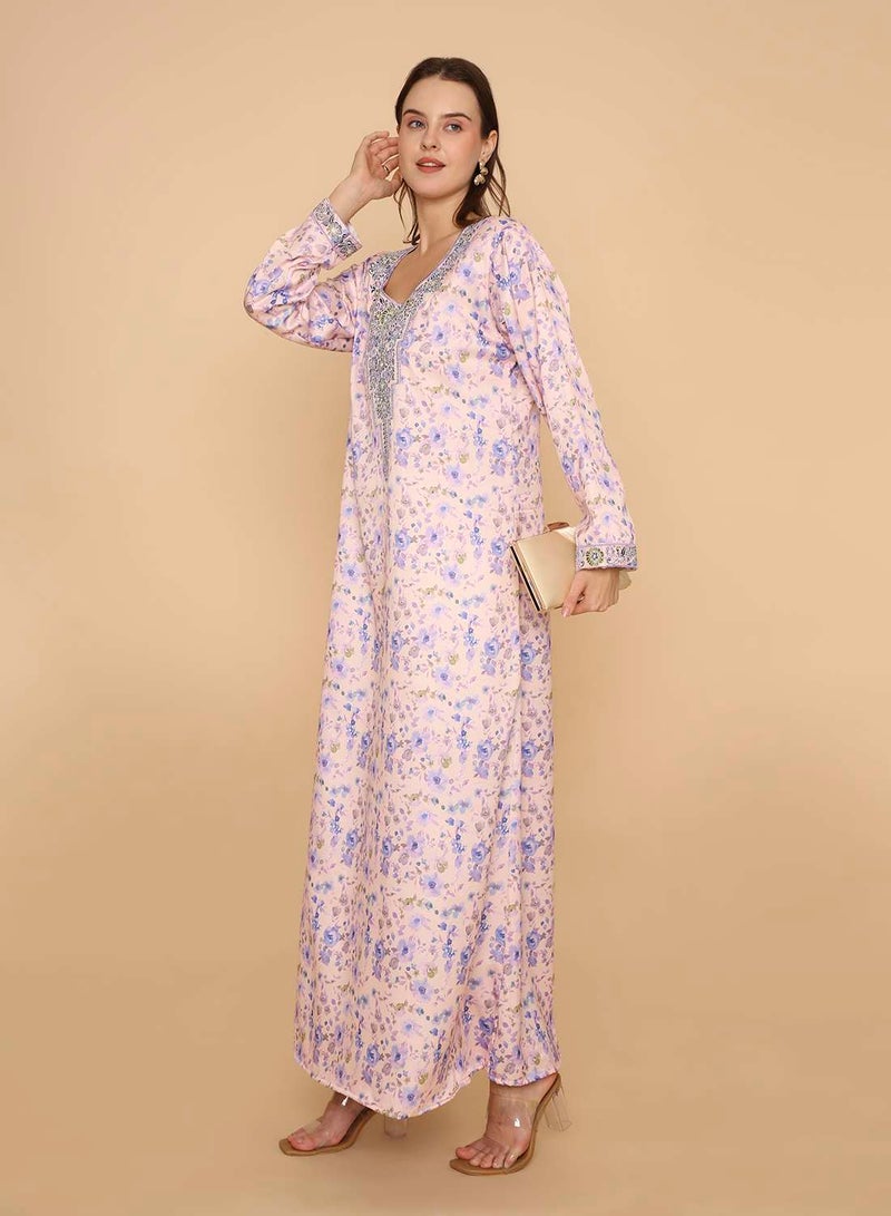 HANA & SARA Unique design womens long arabic kaftan jalabiya dress - Image 4