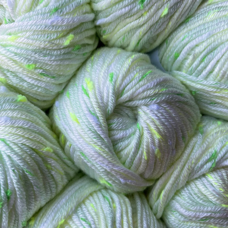 KnitPal Tweed Twinkles Soft Baby Yarn for Crocheting, 8-Pack (696Yds / 400G), Free Patterns - Acrylic Baby Blanket Knitting Yarn with Flecks - Size 3 DK Light Worsted Weight - Mint Green - Image 1