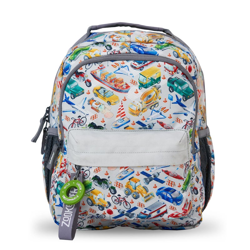 ZOOKEEPER School Bag for Boys & Girls Kids School Bags for 2-5 Years Lightweight, Water-Resistant Backpack for Toddlers, Preschool & Nursery Cute Jungle Design (Green Jungle, 8 Litres) - Image 4