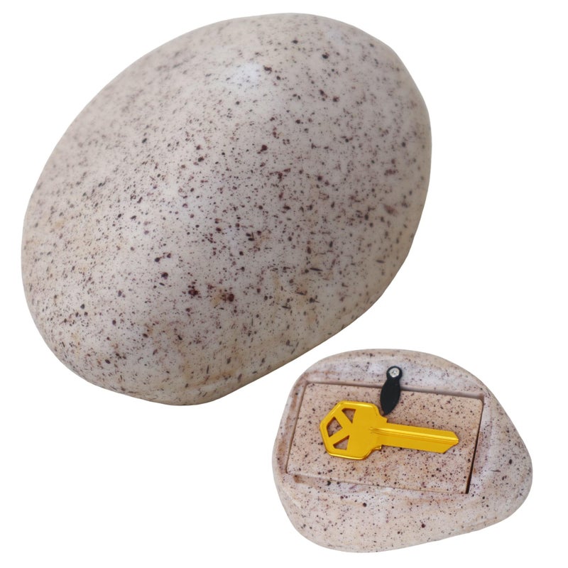 hualayou Hide A Key Outside Key Lock Box with Code Outdoor Large Size Fake Rock Key Hiders Holder Containers secret Compartment items Safe Storage Indoor Yard Garden Geocaching - Image 1