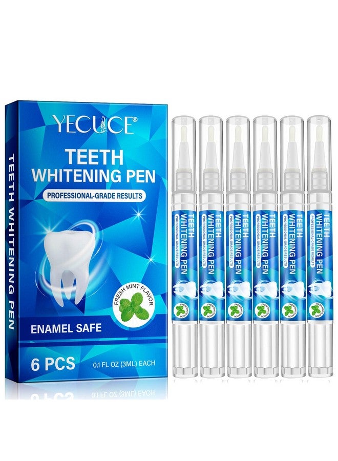Generic Teeth Whitening Pen, 6 PCS Teeth whitening Gel, Deluxe Teeth Whitening Kit, 5 Minute Whitening Gel Teeth Whitener, Effective Tooth Whitening Pen, Tooth Bleach Pen for Adults, No Sensitivity, Mint  - Image 1