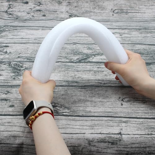Lxmxgk Foam Tube, Pre Cut Tube Cover White Foam, Pre Slit Clamp, Pipe Insulation Clamp on Noodles, Pipe Protection for Table Leg, Bumper, Parapet, Corner Edge Protection (6) - Image 3
