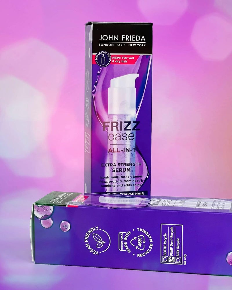 John Frieda Frizz-Ease Extra Strength 6 Effect Serum, 1.69 Ounce (3 Pack) - Image 3