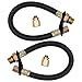 BrJJrYRu 2 Pack Engine Flex Drain Hose Compatible With Kubota Z412 Z122R 510440902 510440902 Compatible With Kawasaki FH FR FS FT FX Engine Models and Compatible With Toro MX5060 FX730V - Image 2