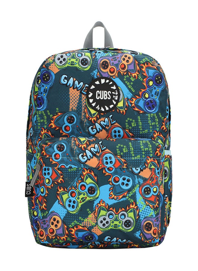CUBS Printed Waterproof Kids 28L Backpack with zip closure Ideal for 6-12 years age group, Compatible with 15" Laptop - Image 1