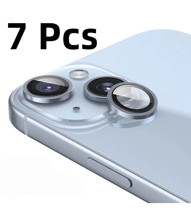 حماية عدسة الكاميرا المكونة من 7 قطع باللون الوردي لهواتف iPhone 13 و 13 Mini و 12 Pro Max - Image 2