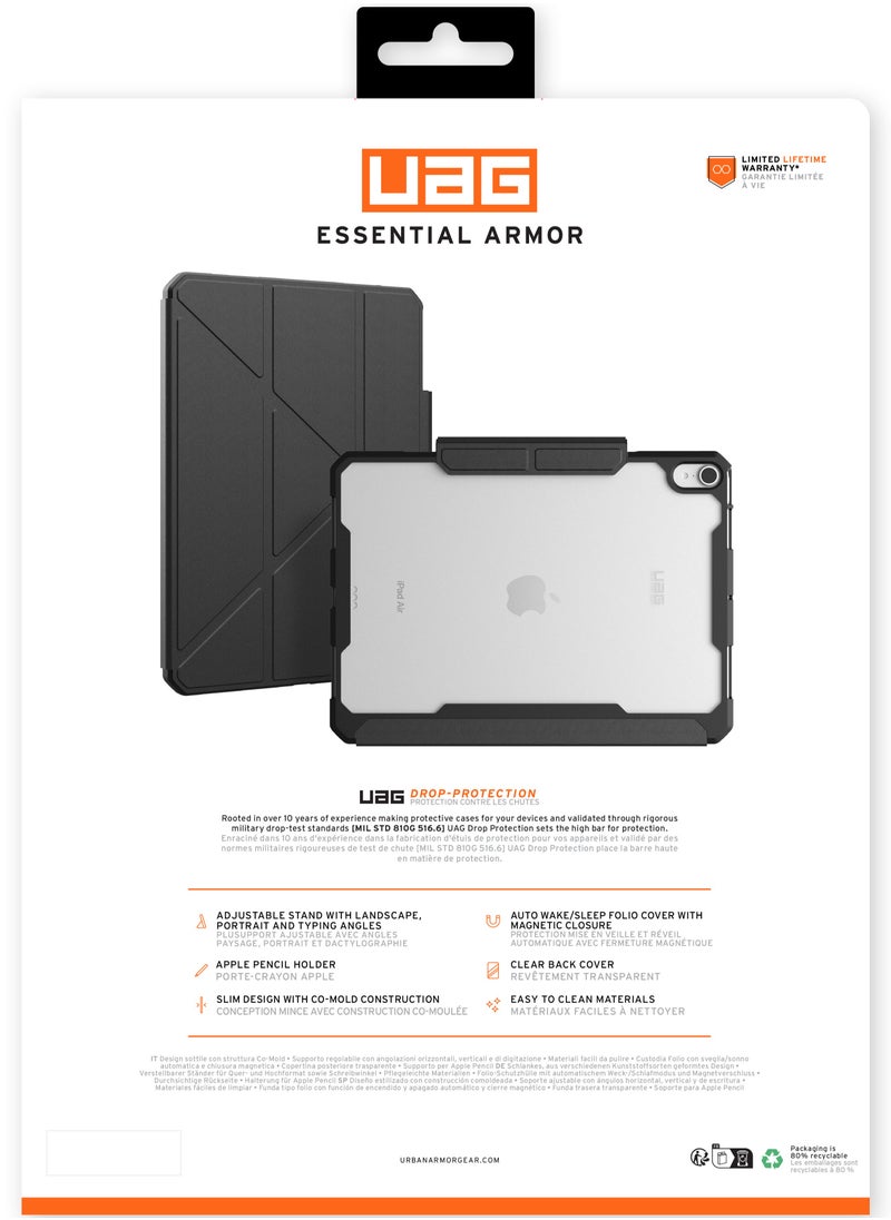 Urban Armor Gear - UAG Essential Armor for iPad AIR 11 inch Case Cover (2024) M2 Folio with Pencil Holder and Adjustable Multi-Angle Viewing Stand - Bordeaux - Image 1