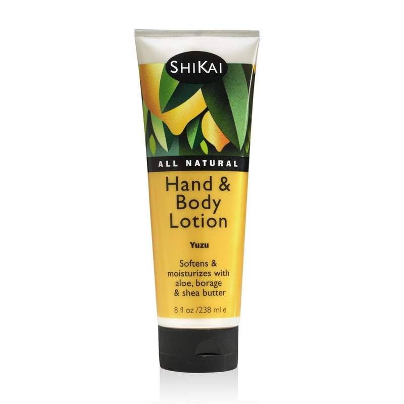 ShiKai Hand & Body Lotion (Yuzu, 8oz) | Daily Moisturizing Skincare for Dry and Cracked Hands | With Aloe Vera & Vitamin E