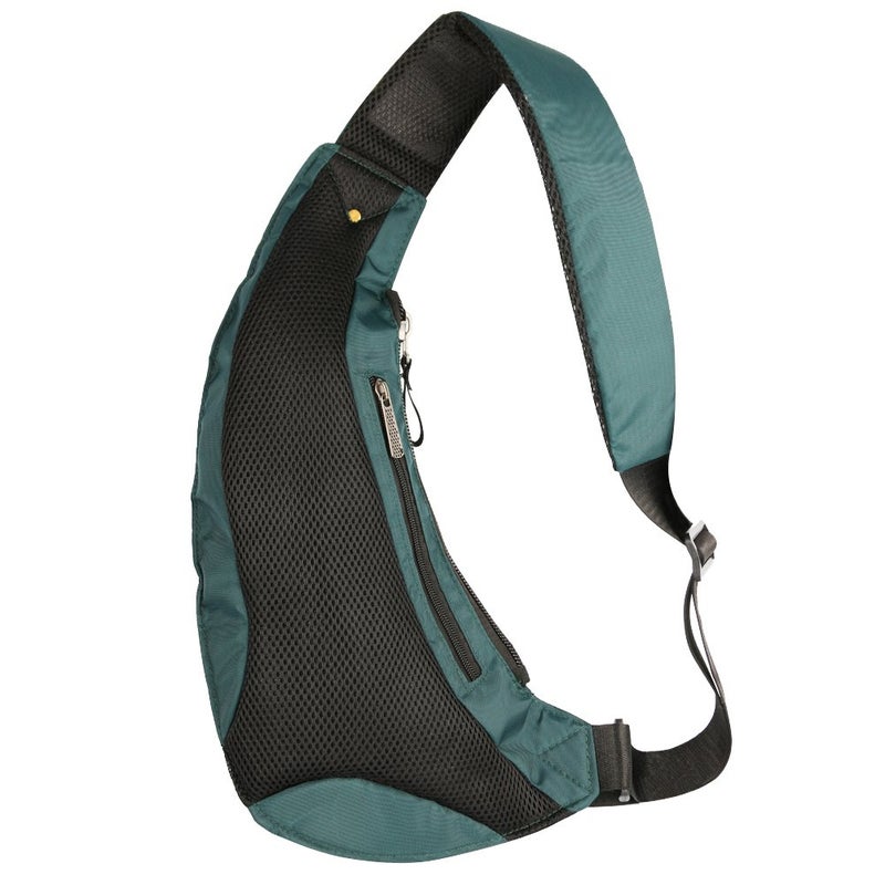 INNTURT Nylon Sling Chest Bag Daypack Bicycle Travel Gym Backpack (StyleC-Green) - Image 3