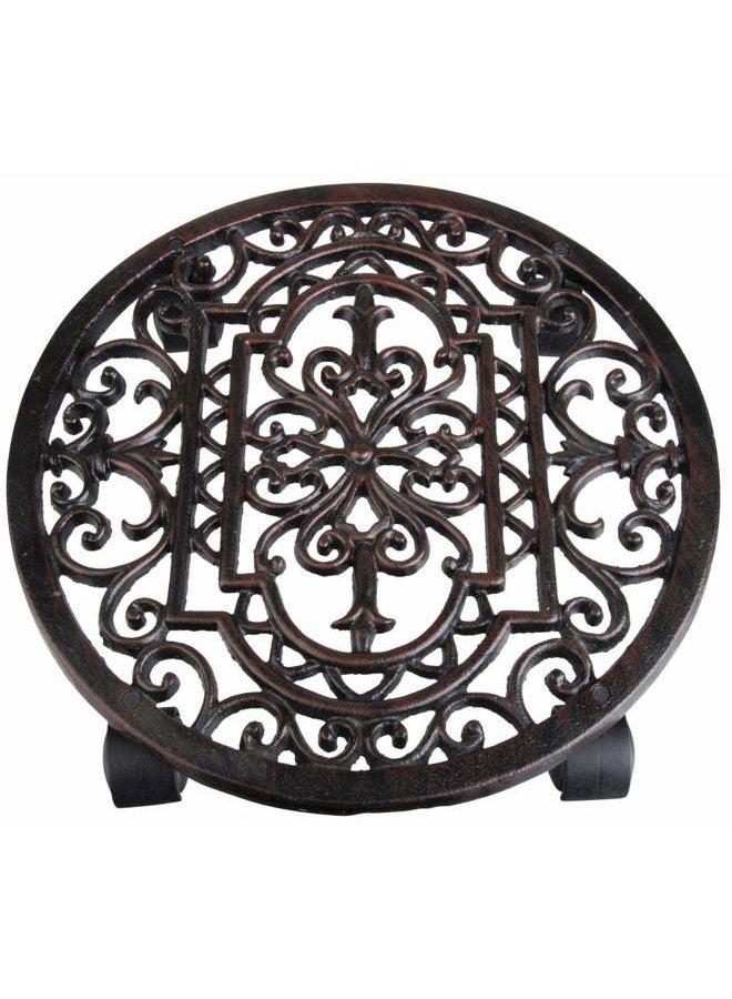 Esschert Design عربة نباتات - دائرية من الحديد الزهر - Image 1