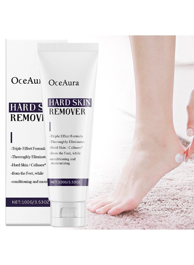 OceAura Hard Skin Remover，Hard Skin Remover with Triple Action Formula,  Callus Remover for Feet 100g - Image 1