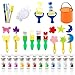 ABEIER Washable Finger Paint Kit for Toddlers 12 Colors with Paint Tools Safe NonToxic Baby Safe Paint for Hand and Feet Mess Free Art Supplies for Kids DIY Crafts Kids Gifts Ages 3 - Image 3