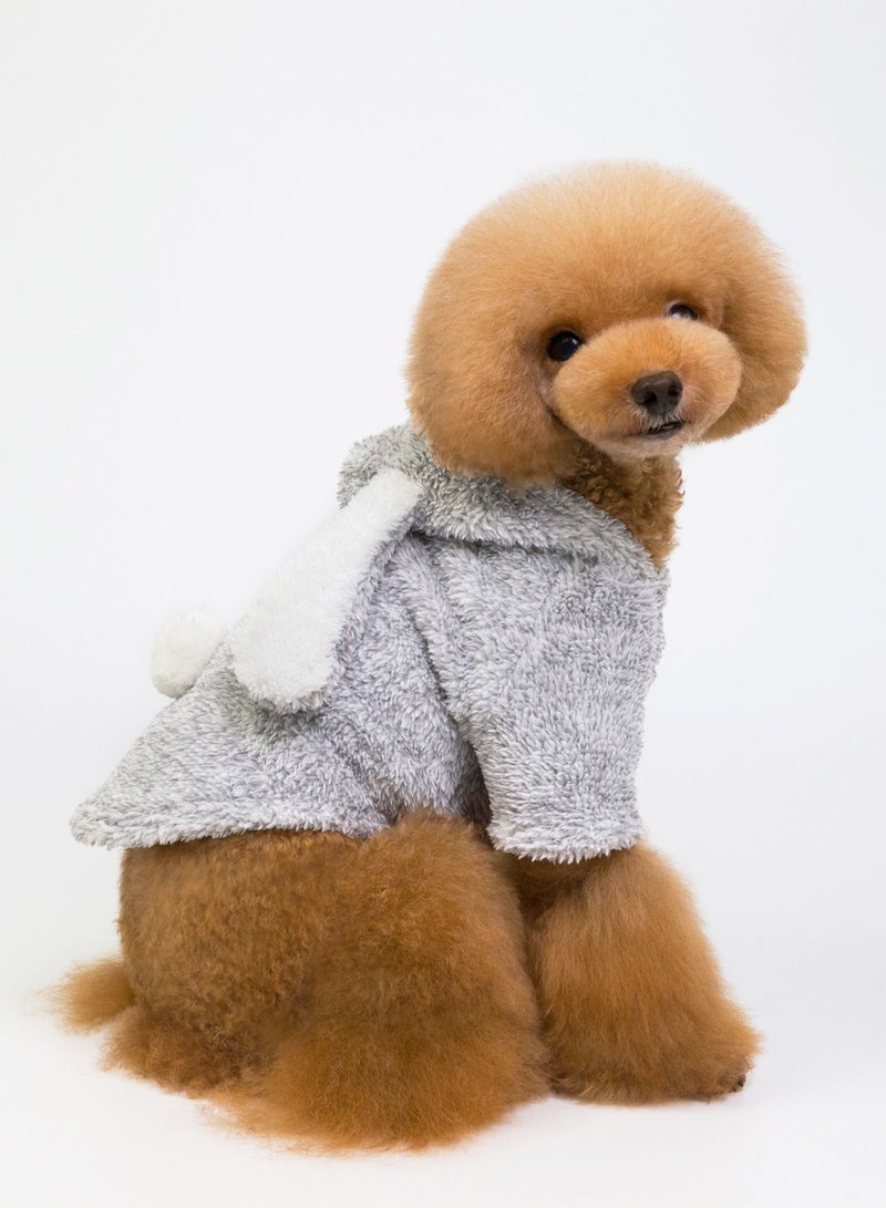 Loquat Pet clothes with thick coats Grey  - Image 2