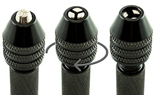Bastex Precision Pin Vise Hand Drill with Twist Bits - Set of 11 Pieces. Great for models and Hobby. - Image 4