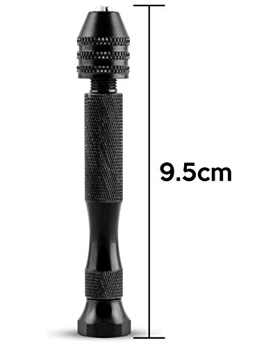 Bastex Precision Pin Vise Hand Drill with Twist Bits - Set of 11 Pieces. Great for models and Hobby. - Image 2
