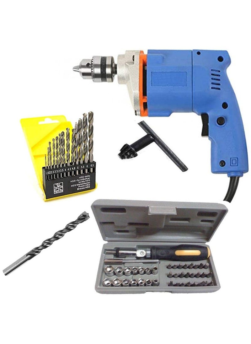 Ekdant Ekdant Powerful Drill Machine 10mm with 14 Bits and 41 pcs Screwdriver Toolkit  - Image 1