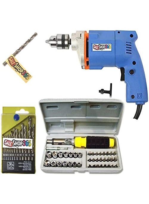 Ekdant Ekdant Powerful Drill Machine 10mm with 14 Bits and 41 pcs Screwdriver Toolkit  - Image 3