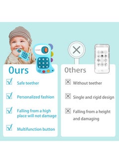 Arolo AROLO Baby Phone Toy: Baby Light-Up Phone Toy - Music and Soft Teether - Educational Learning Toys for Infants and Toddlers  - Image 3