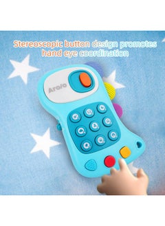 Arolo AROLO Baby Phone Toy: Baby Light-Up Phone Toy - Music and Soft Teether - Educational Learning Toys for Infants and Toddlers  - Image 2