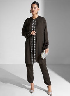 hayas closet Ensemble Robe & Pant Co-ord Set  - Image 1